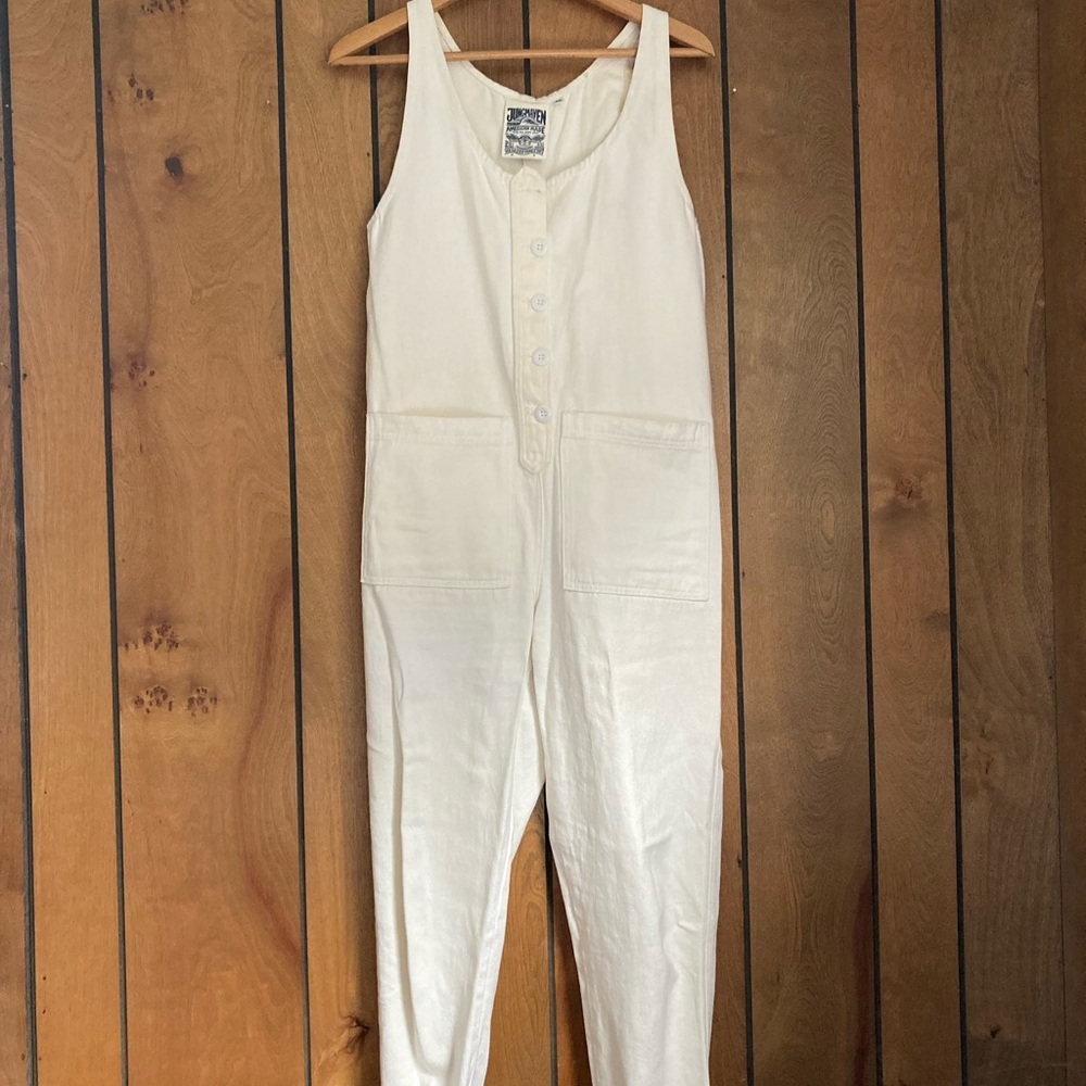 Jungmaven Off-White Button Front Jumper